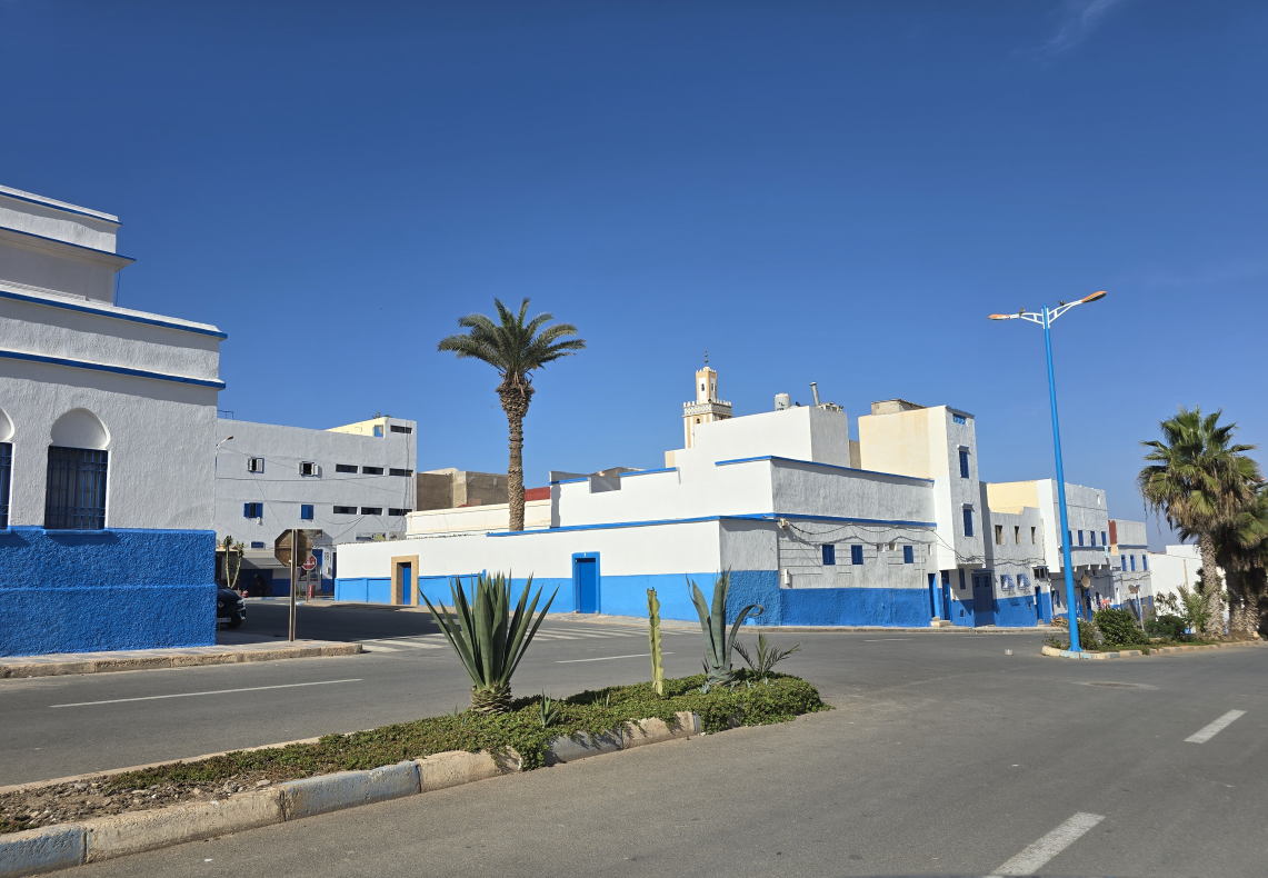 Aktuelle Straßenansicht des Grundstücksumfelds in Sidi Ifni